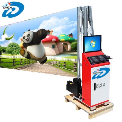 China Hotels DX7 Head Wall Printer High Photo Quality Mini Wall Pen Inkjet 3D UV Vertical Painting Machine for sale