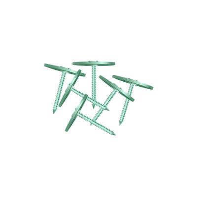 China Flat Corrugated Nails Galvanized Twisted Leg Umbrella Head Roofing Nails Plastic Nails for sale