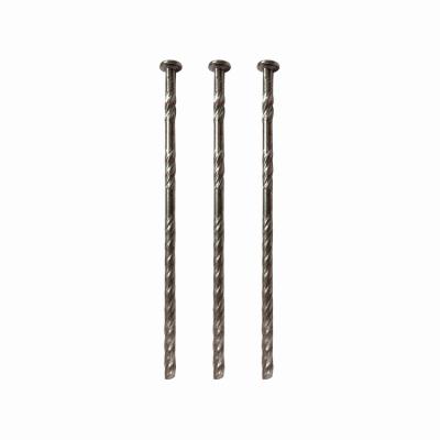 China Wholesale Flat Wire Screw Shank Paddle Coil Nails Tapered Coil Wire Polishing Nails for sale