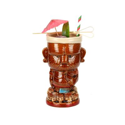 China Best Products Factory Direct Selling Viable Cocktail Mug For Bar Custom Ceramic Unique Tiki Mug For Party for sale