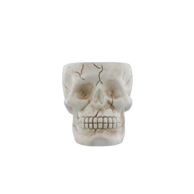 China Viable Wholesale Ceramic Funny Skull Shaped Custom Unique Beer Mug Coffee Mug for sale