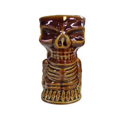 China Viable Ceramic Skull Bar Accessory Cheap Wholesale Tiki Mugs for sale