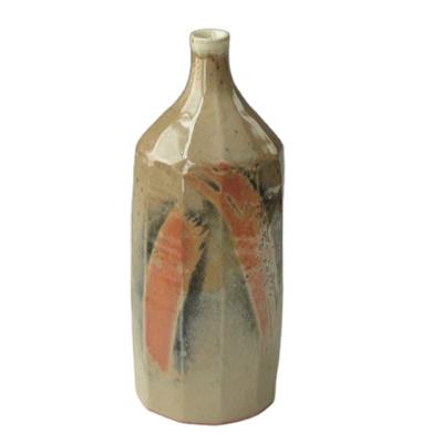 China Viable colorful hand-painted grape wine bottle empty amber beer bottle for sale