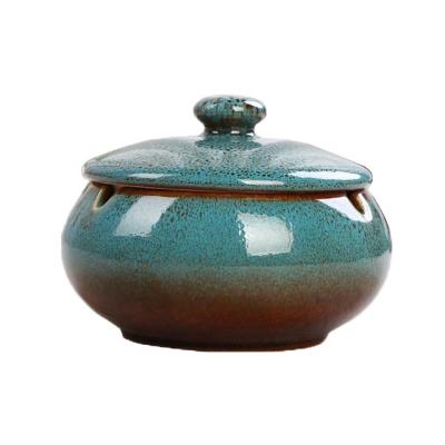 China Europe Style Gradient Wholesale Hot Sale Ceramic Nordic Ashtray With Lid for sale