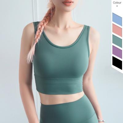 China Wholesale Breathable Work Out Women's Clothing High Print Skin Friendly Yoga Tank Tops Sports To Wear Women Yoga Sports Bra for sale