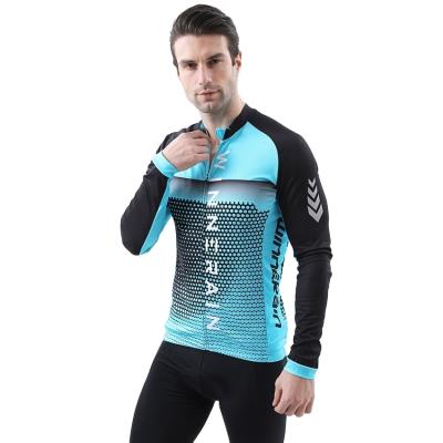 China Breathable Custom Clothing Sportswear Mens Bicycle Cycling Shirt Long Sleeves Tops Cycling Jersey Bike Clothing for sale