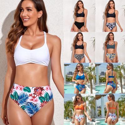 China Breathable Sexy High Waist Bikini Swimwear Beach Wear Two Piece Swimsuit Dropshipping Swimwear For Women for sale