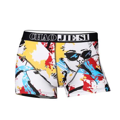 China QUICK DRY Men's Breathable Stretch Boxer Brief Printed Boxershorts Mens Underwear for sale