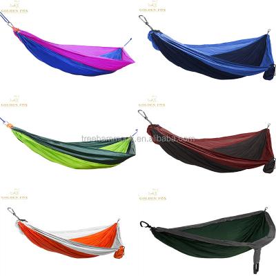 China Modern Good Quality Hammock Adjustable Hanging Straps Ultralight Heavy Duty Parachute Nylon Camping Hammock for sale