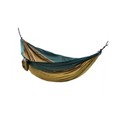 China 210T Taffeta 210T Double Camping Hammock Portable Hammock Modern Outdoor Nylon High Quality Tear Stop Portable Hammock for sale