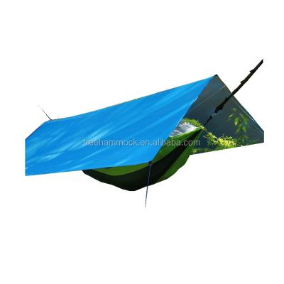 China Polyester single light ripstop lightweight ripstop camping fly tent weather shield weather shield nylon hammock tent for sale