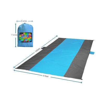 China Parachute Child Safe Outdoor Nylon Fabric Tear Stop Contract Sandless Foldable Beach Mat for sale