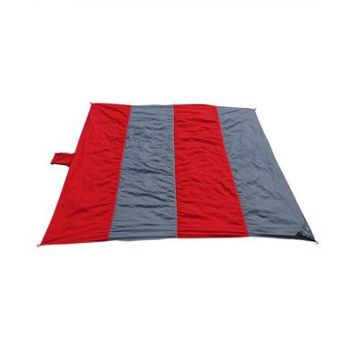 China Sand Free Outdoor Carefree Lightweight Sand Beach Blanket Rug Made Of Ripstop Parachute Nylon for sale