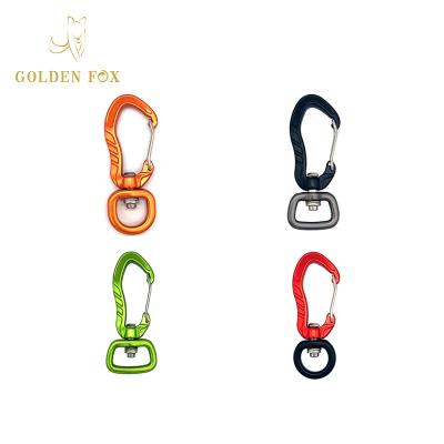 China Carabiner Swivel 4KN Lightweight Aluminum Heavy Duty Hot Sales High Quality 7075 Carabiner Hook Cheaper Climbing Hooks for sale