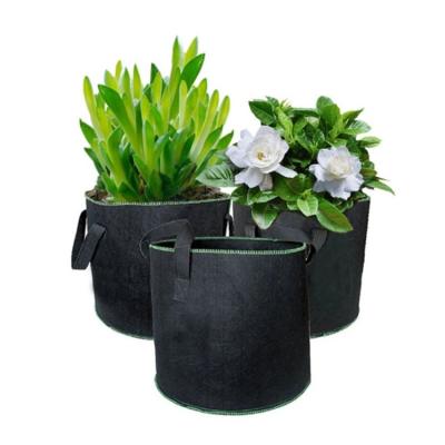 China Plant Growth 10 25 100 Gallon Hanging Held Potato Garden Vegetable Mushroom Plant Grow Bags Flower Pot for sale