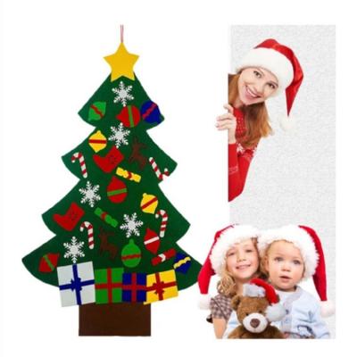 China Polyester Ornament Decor Wall Hanging Christmas Tree DecorationsFelt Christmas Tree for sale