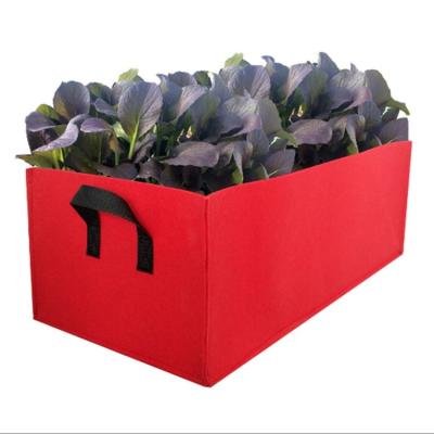 China Plant Growth Fabric Raised Garden Bed Square Garden Flower Grow Bag Planter Vegetable Planting Pot For Plants Flower for sale