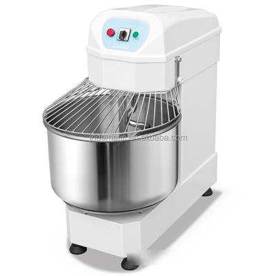 China Easy Operation High And Low Speed ​​Bread Cake Pizza Chapati Rack Spiral Dough Mixer Machine Industrial Commercial Professional Price SS30 Timer for sale