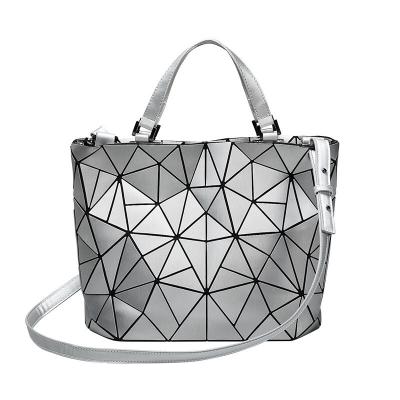 China Wholesale Design Korean Style Newest PU Cross Body Bag 2021 Autumn Geometric Ladies Handbags for sale