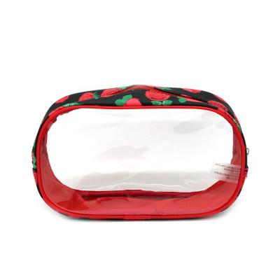 China Lady's Promotional Transparent PCV Travel Makeup Pouch Bag Toiletry Bag Travel PVC Clear Cosmetic Bag Women for sale