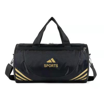 China Eco-friendly Custom High Quality Black Color Gym Sport Bags Waterproof Travel Bag for sale