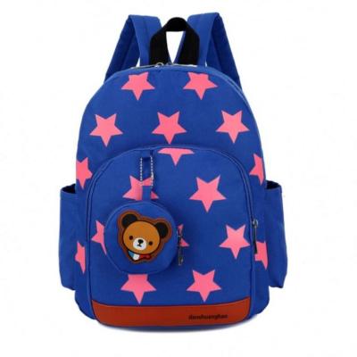 China Customization 1Pc Waterproof Stars Printing Kids Kindergarten School Bags For Babies for sale