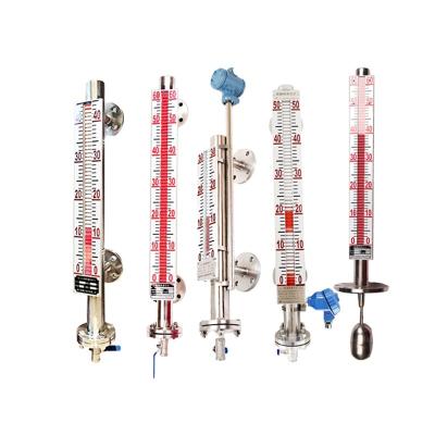 China 304/316L/PTFE/PP/UPVC UHZ Level Gauge Float Stainless Steel Magnetic Plate Side-Mounted Water Level Gauge for sale