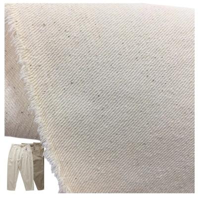 China Factory Direct Sale Sustainable Cotton Twill Fabric For Workwear Bags Aprons Hats Greige White Dyeing Wholesale Cheap Twill Fabrics 16*12 for sale