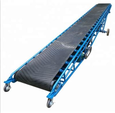 China Heat Resistant Customized Truck Loading Unloading Telescopic Conveyor Belt Low Noise for sale