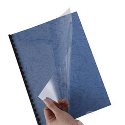 China A3 A4 Book Plastic Sheet PVC Binding Cover Good Quality Transparent Frosted Film for sale