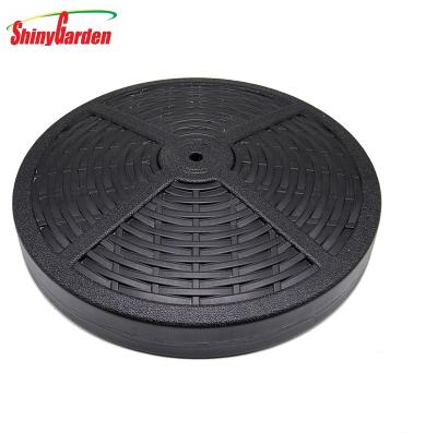 China Traditional Plastic Umbrella Water Blowing Injection Folding Round Base for sale