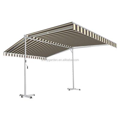 China Contemporary Free Standing Balcony Tent With Sunroof Sunshade And Privacy Barrier Door for sale