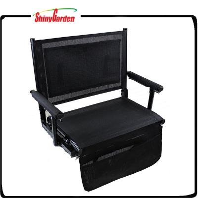 China Extra Wide Weightless Bleacher Seat Easy Carry Portable Folding Stadium With Arms for sale