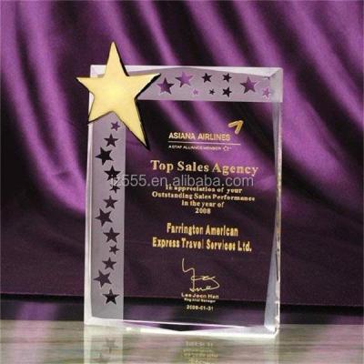 China Europe Star Certificates and Crystal Plaques Awards for sale