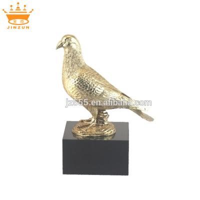 China Europe marble trophy base pigeon resin trophy for sale