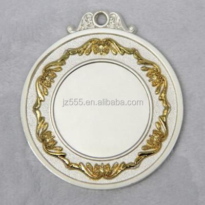 China Blank Europe gold metal medal with ribbon for sale