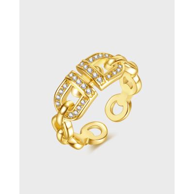 China Wholesale New Products OPK Retro Hiphop Jewelry Popular Insti Hip Hop Men And Women Open Ring for sale