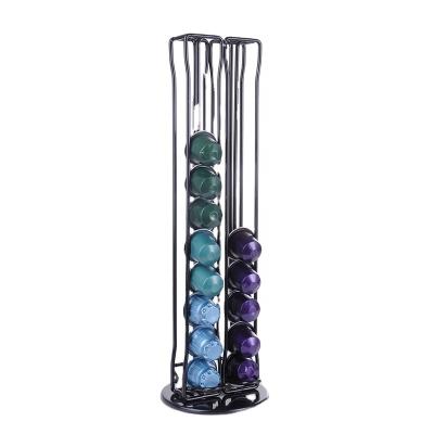 China Sustainable Nespresso Coffee Capsule Holder storage rack For 40 Pack Nespresso for sale