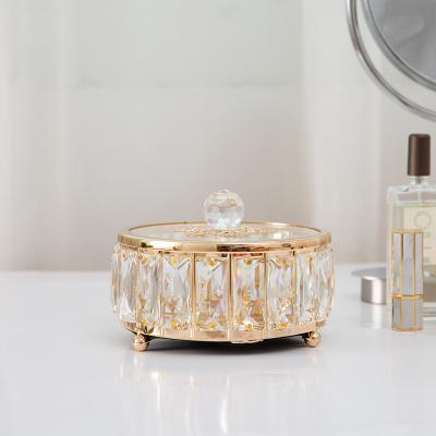 China HOT SALE Luxury Household Acrylic Luxurious Dressing Case Glass Storage Box for sale