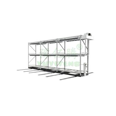 China Hydroponic Mobile Anti-corrosion Grow Rack System Horticulture Vertical Grow Rack With Adjustable Layers For Indoor Grow System for sale