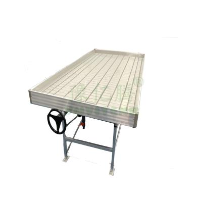 China Greenhouse Seedling Growing Cheap Ebb And Flood Rolling Bench Trays For Agricultural Hydroponic Growing System for sale