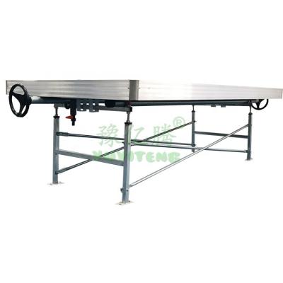 China Fruits Vegetable Flowers Multi Level Growing Rack System Vertical Rolling Benches With Tray For Medicinal Plants for sale