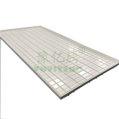 China Vegetable Flowers 2x4 4x4 4x8 Black White ABS Plastic Fruit Forage Hydroponic Flood Grow Trays For Sale for sale