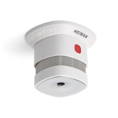 중국 Heiman Solution Design Alarm Mini Tamper Zigbee Z Wave APP Control Smart Home Smoke Detector 판매용