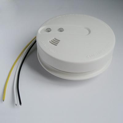 China Smoke Detector 230v 9v Cable Interconnected Backup Battery Available for sale