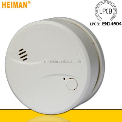 China Heiman EN14604 Approved 10 Year Battery Fire Alarm Smoke Detector Testing HM-625PHS for sale