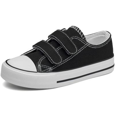 China Matte Black Classic Style Kids Walking Kids Canvas Outdoor Sport Shoes For Boys And Girls for sale