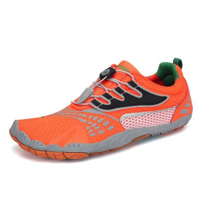 China Lightweight Orange Outdoor Hiking Walking Women Sport Barefoot Running Shoes for sale