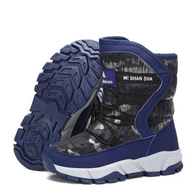 China Kids Winter Waterproof Snow Boots Warm Waist-Cut Anti-Collision Anti-Skid Waterproof For Outdoor Skiing for sale