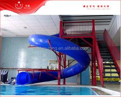 China Hot Indoor Plastic Playground Swimming Pool Water Slide Tube, Water Slide Spiral For Sale for sale